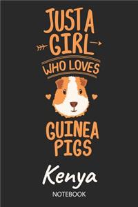 Just A Girl Who Loves Guinea Pigs - Kenya - Notebook