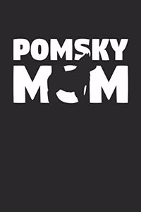 Pomsky Notebook 'Pomsky Mom' - Gift for Dog Lovers - Pomsky Journal