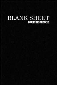 Blank Sheet Music Notebook