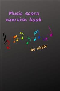 Music score exercise book