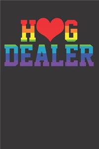 Hug Dealer LGBT Flag Notebook Journal
