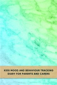 Kids mood and behaviour tracking diary for parents and carers