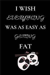 I Wish Everything Was as Easy as Getting Fat