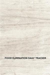 Food elimination daily tracker