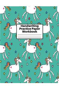 Handwriting Practice Paper Workbook