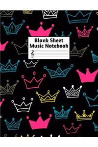 Blank Sheet Music Notebook