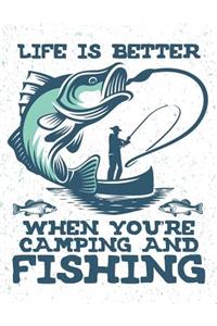 Life Is Better When You're Fishing And Camping