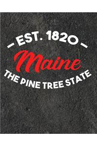 Maine The Pine Tree State Est 1820