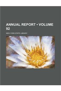 Annual Report (Volume 92)