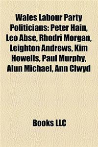 Wales Labour Party Politicians