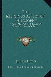 The Religious Aspect of Philosophy
