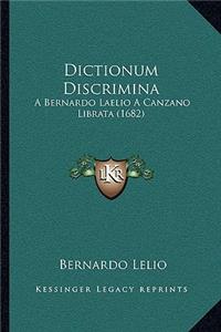 Dictionum Discrimina