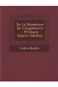 de La Decadence de L'Angleterre