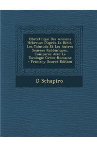 Obstetrique Des Anciens Hebreux