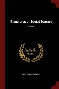 Principles of Social Science; Volume 1