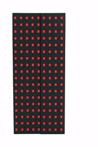 Black on Red (Quadro) B6.5 Lined Notebook