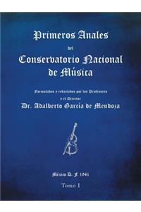 Primeros anales del Conservatorio Nacional de Música