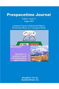Prespacetime Journal Volume 7 Issue 11