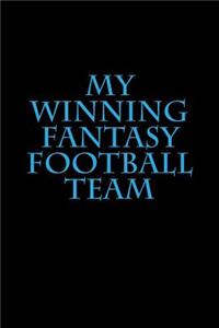 My Winning Fantasy Football Team