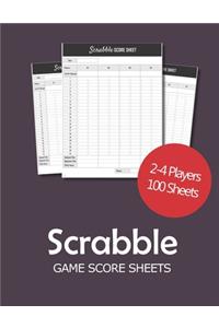 Scrabble Game Score sheets