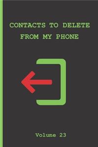 Contacts to Delete from My Phone