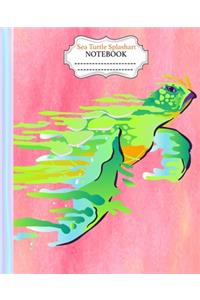 Sea Turtle Splashart Notebook