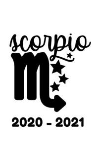 Scorpio 2020-2021: Monthly Planner 2020-2021