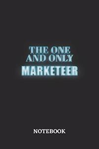 The One And Only Marketeer Notebook: 6x9 inches - 110 graph paper, quad ruled, squared, grid paper pages - Greatest Passionate working Job Journal - Gift, Present Idea