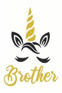 Brother Unicorn Journal Notebook