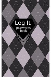 Log It Passwords Book