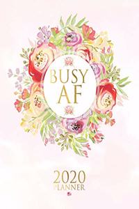 Busy AF 2020 Week to View Planner