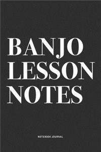 Banjo Lesson Notes