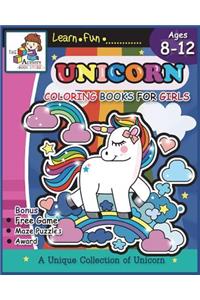 Unicorn Coloring Books for Girls Ages 8-12