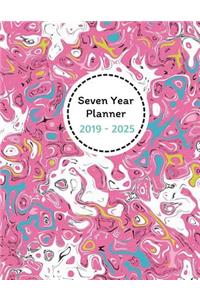 Seven Year Planner 2019 - 2025 Merah