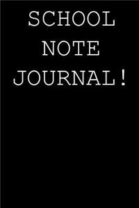 School note journal!