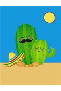 Sleeping Cactus Composition Notebook