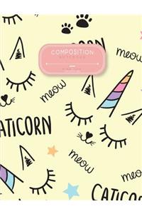 Composition Notebook Wide Rule 100 Pages L 7.44 X 9.69
