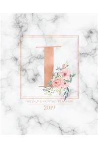 Weekly & Monthly Planner 2019