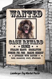 Leonberger Dog Wanted Poster