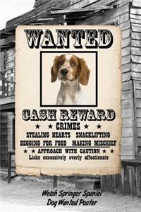 Welsh Springer Spaniel Dog Wanted Poster
