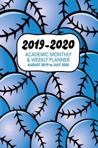 2019 - 2020 Academic Monthly & Weekly Planner - August 2019 to July 2020