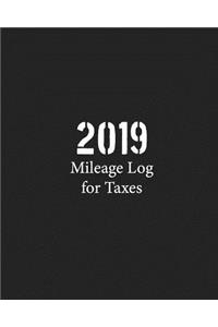 2019 Mileage Log for Taxes