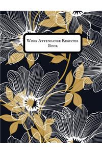 Work Attendance register Book