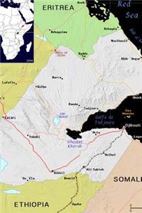 Modern Day Color Map of Djibouti in Africa Journal