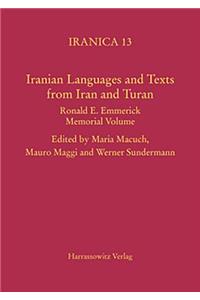Iranian Languages and Texts from Iran and Turan