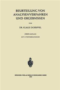 Beurteilung Von Analysenverfahren Und -Ergebnissen