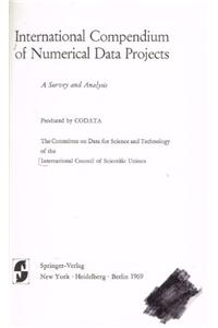 International Compendium of Numerical Data Projects