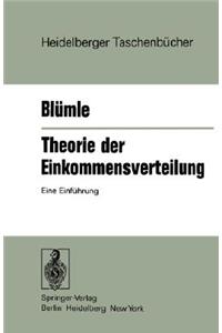 Theorie Der Einkommensverteilung