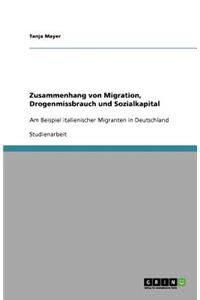 Zusammenhang von Migration, Drogenmissbrauch und Sozialkapital