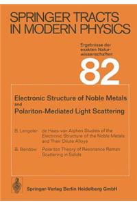 Electronic Structure of Noble Metals and Polariton-Mediated Light Scattering